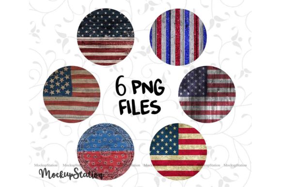 Download USA Flag Circle Wood Background Bundle - Bundle Collection