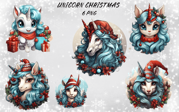 Download Unicorn Christmas Sublimation Bundle - Bundle Collection