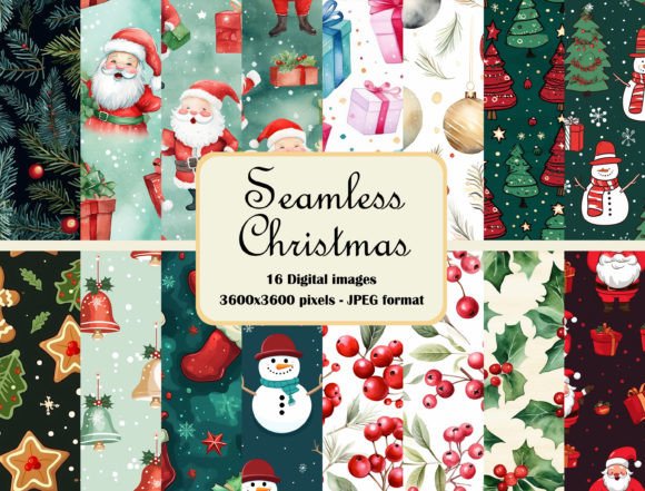 Download Seamless Christmas Pattern Bundle - Bundle Collection
