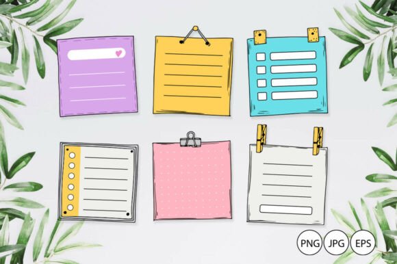 Download Scrapbooking Page Template / Notes Scrap - Template Collection