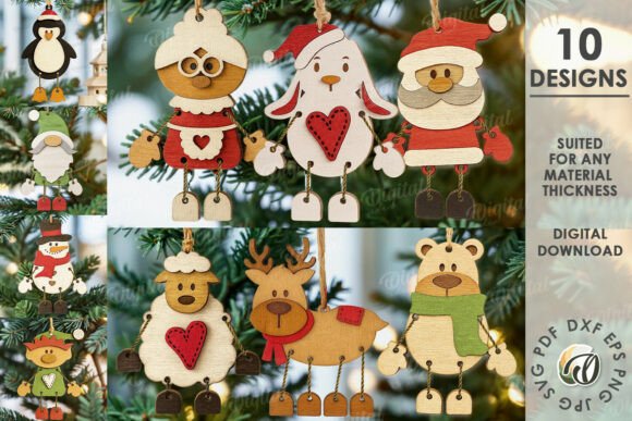 Download Christmas Characters Ornaments Bundle - Bundle Collection