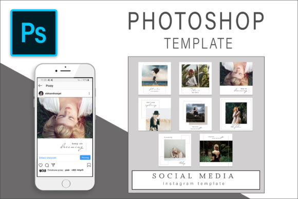 Download Lifestyle Instagram Photoshop Template - Template Collection