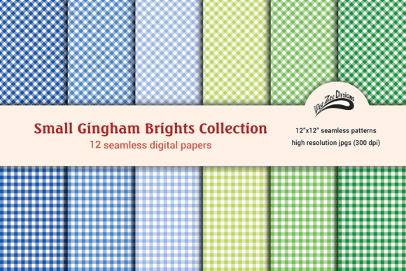 Download Gingham Digital Paper Pattern Bundle - Bundle Collection