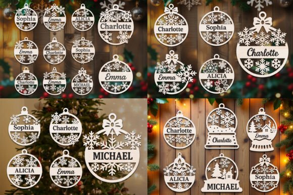 Download Laser Cut Christmas Ornaments SVG Bundle - Bundle Collection