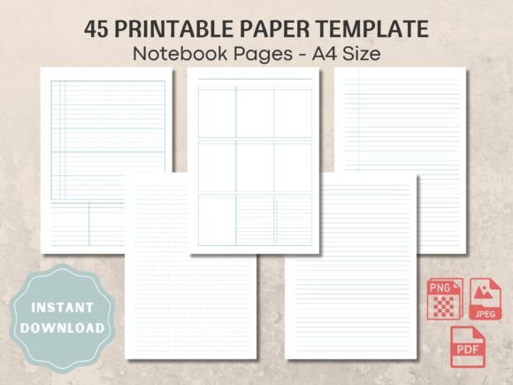 Download 45 PRINTABLE PAPER PAGE TEMPLATE - Template Collection