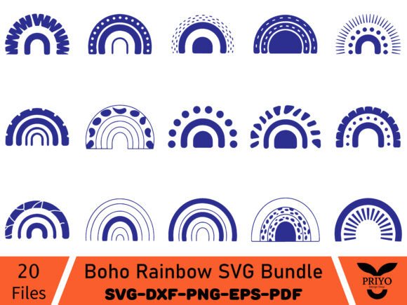 Download Boho Rainbow SVG Bundle - Bundle Collection