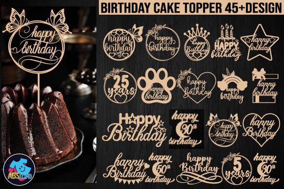 Download Happy Birthday Cake Topper Bundle - Bundle Collection