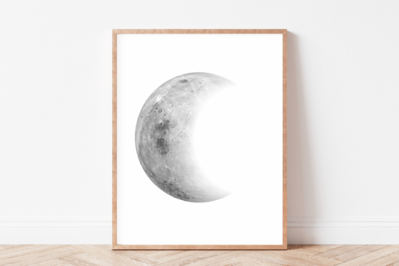 Download Crescent Moon Wall Art,Crescent Moon Art - Premium Bundle
