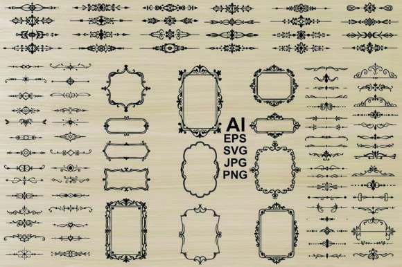 Download Dividers Line Silhouette Bundle - Bundle Collection