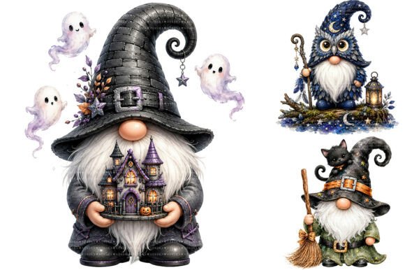 Download Halloween Gnome Clipart Bundle - Bundle Collection
