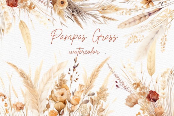 Download Boho Flowers Clipart Pampas Grass Png - Flowers Collection