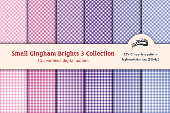 Download Gingham Digital Paper Pattern Bundle - Bundle Collection