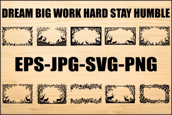 Download Black and White Frame Nature SVG Bundle - Bundle Collection