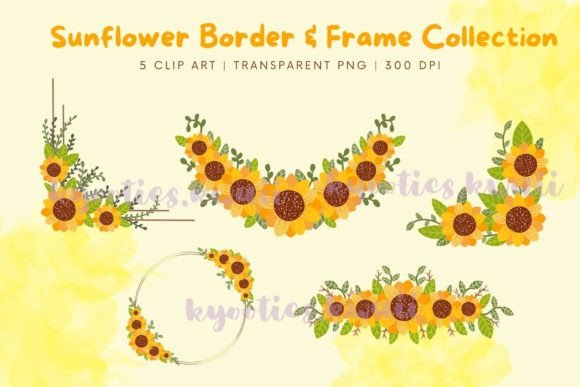 Download Sunflower Border and Frame Collection - Frame collection Collection