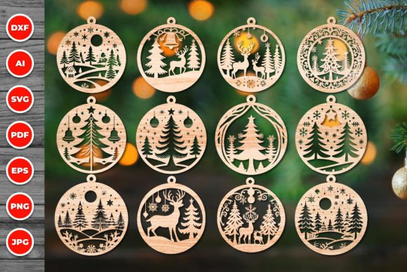 Download Christmas Ornament Laser Cut Svg Bundle - Bundle Collection