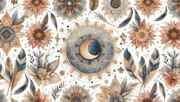 Download Moon Phase Boho Print - Print Collection