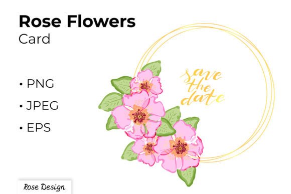 Download Wedding Rose Flowers Geometric Frame - Flowers Collection