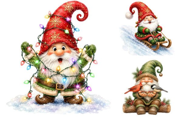Download Christmas Gnome Clipart Bundle - Bundle Collection