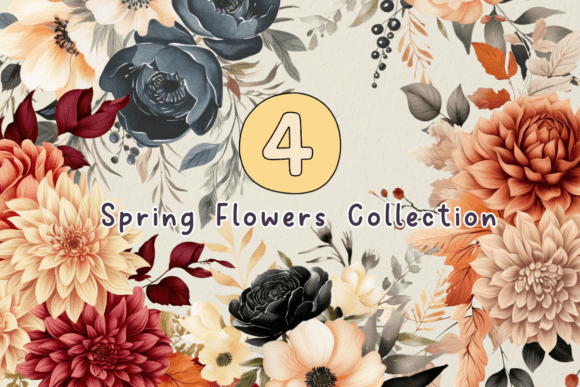 Download Spring Flowers Botanical Watercolor - Flowers Collection