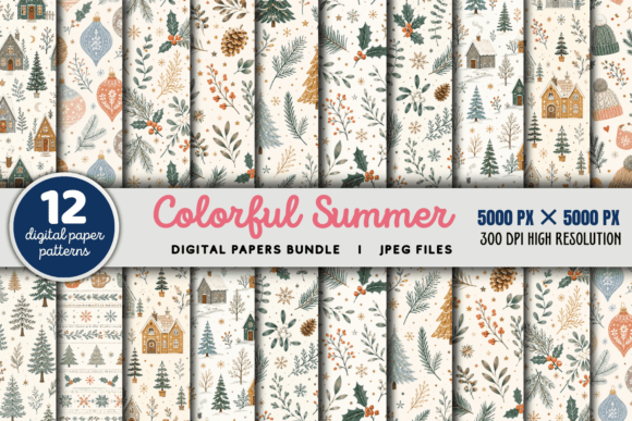 Download Pastel Balls Christmas Pattern Bundle - Bundle Collection