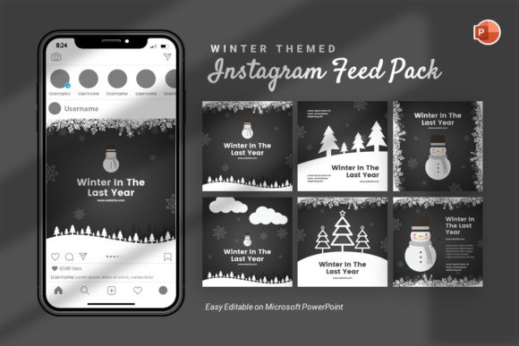 Download Instagram Feed - Winter Template - Template Collection