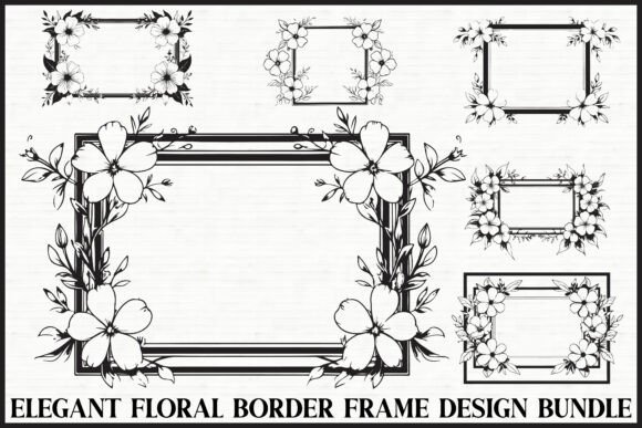 Download Elegant Floral Frame Bundle - Bundle Collection