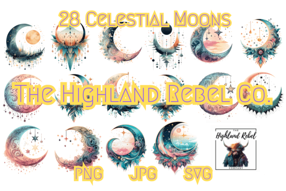 Download 28 Celestial Moons - Moons Collection