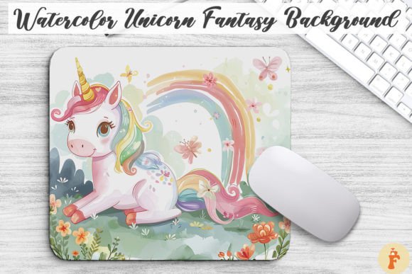 Download Watercolor Unicorn Fantasy Background - Fantasy background Collection