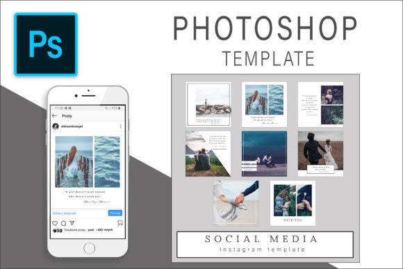 Download Love Instagram Photoshop Template Post - Template Collection