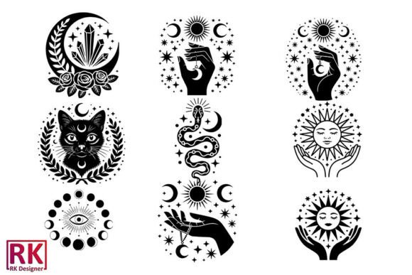 Download Witchy Celestial Icons SVG Bundle, - Bundle Collection
