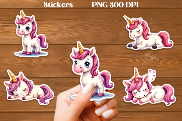 Download Cute Unicorn Stickers PNG Printable - Print Collection
