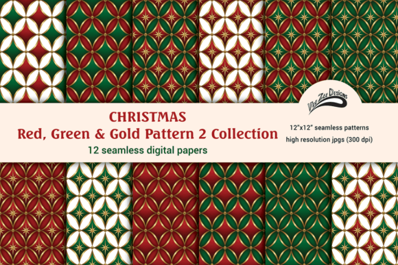 Download Christmas Pattern Digital Paper Bundle - Bundle Collection