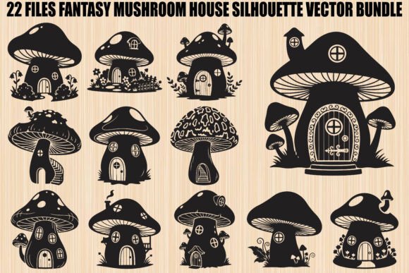 Download Fantasy Mushroom House SVG Bundle - Bundle Collection