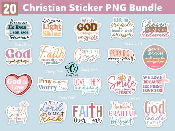 Download Christian Digital Stickers Svg Bundle - Bundle Collection