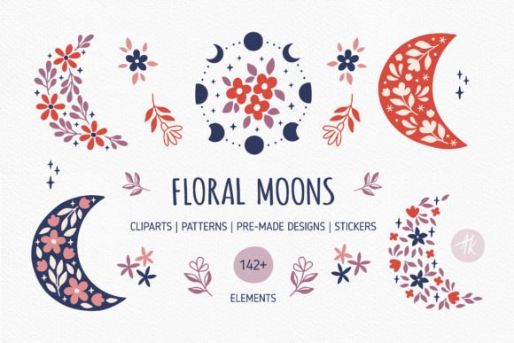 Download Floral Moons Collection - Premium Resources