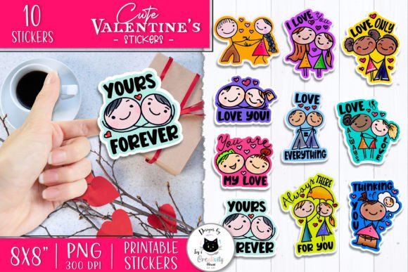Download Cute Valentines Day Sticker Bundle - Bundle Collection