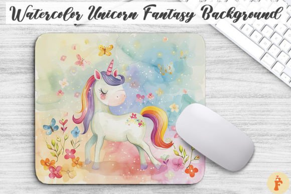 Download Watercolor Unicorn Fantasy Background - Fantasy background Collection