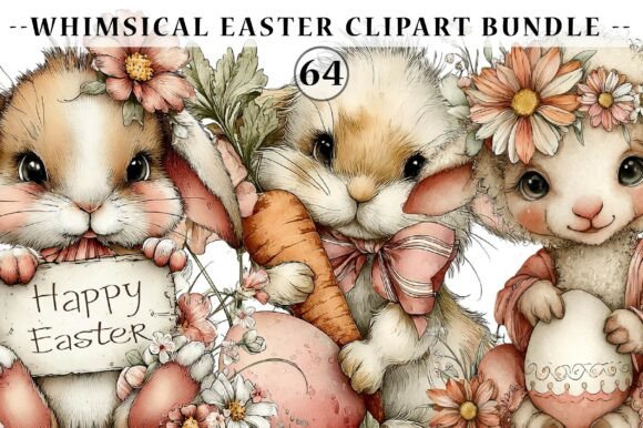Download Whimsical Easter Clipart Bundle - Bundle Collection
