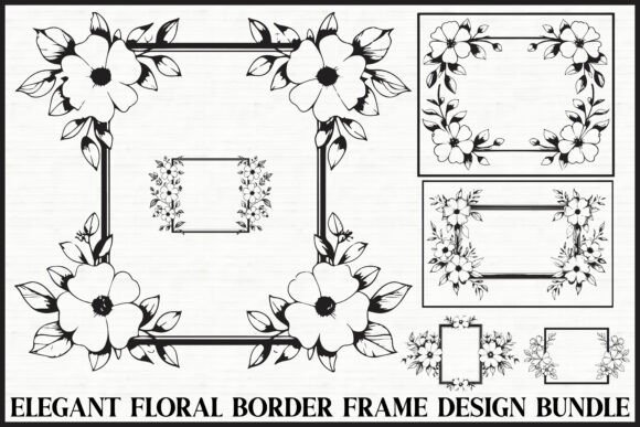 Download Elegant Floral Frame Bundle - Bundle Collection