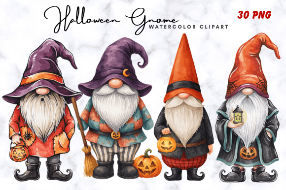 Download Halloween Gnome Clipart Bundle - Bundle Collection