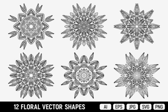 Download Mandala Flowers Svg, Vector Floral Shape - Flowers Collection