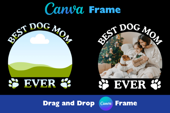 Download Best Cat Mom Canva Frame Photo Template - Template Collection
