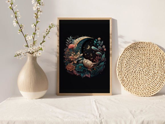 Download Boho Moon Printable Wall Art - Print Collection
