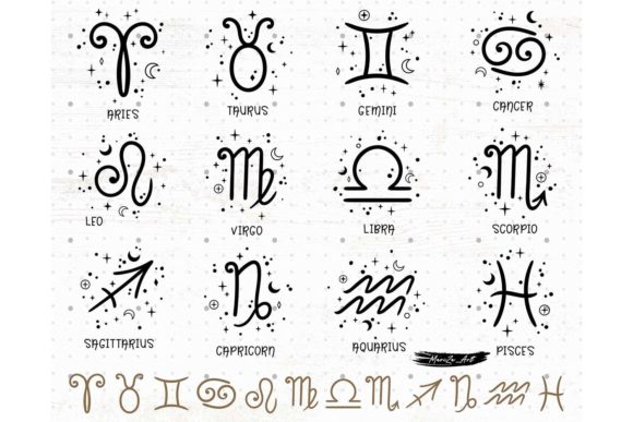 Download Astrology Zodiac Signs SVG Bundle - Bundle Collection