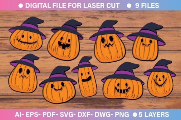 Download Halloween Pumpkin Paper Cut 3D SVG Bundle - Bundle Collection