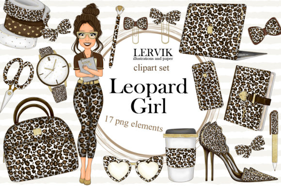 Download Girl Planner Clipart Leopard Print - Print Collection