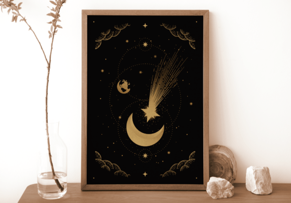 Download Celestial Moon Printable Wall Art - Print Collection