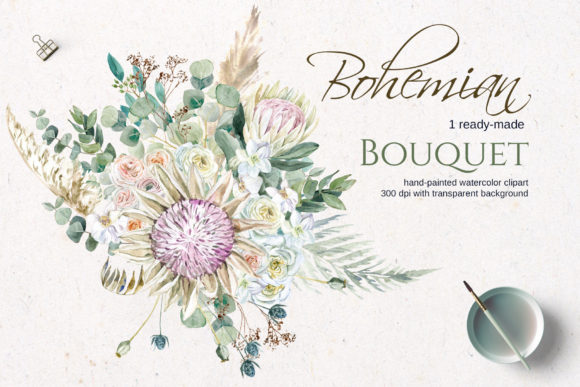 Download Bohemian Flowers  Bouquet - Flowers Collection
