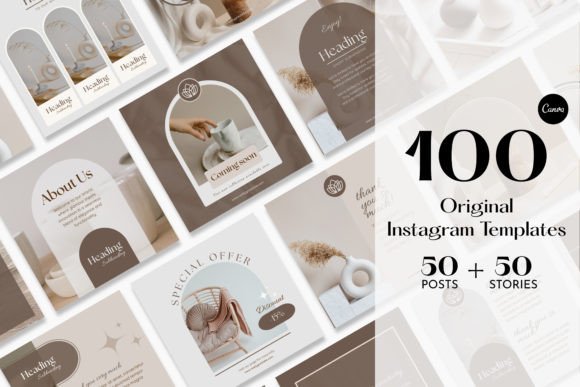 Download Aesthetic Beige Instagram Templates - Template Collection