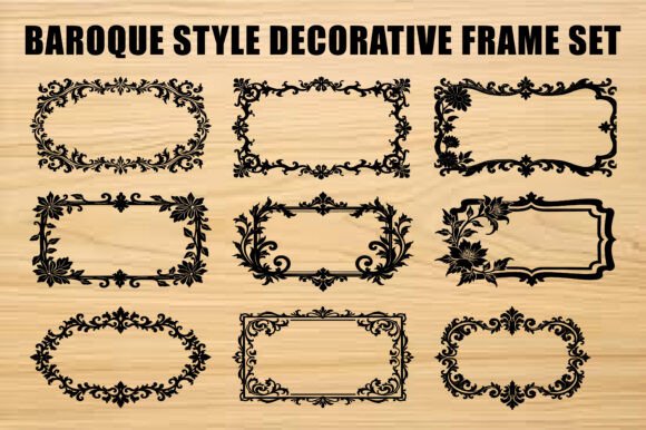 Download Laser Floral Antique Frame Collection - Frame collection Collection